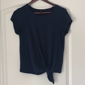 Cupio Navy T with ties at side Size L